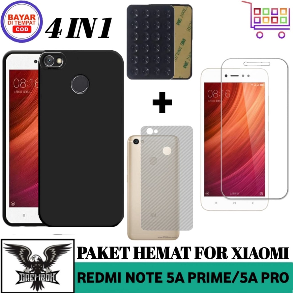 Promo Case Xiaomi Redmi Note 5A Prime Note 5A Pro Free TG Anti Gores Layar Dan Garskin Dan Gurita Premium Anti Bekas Sidik Jari