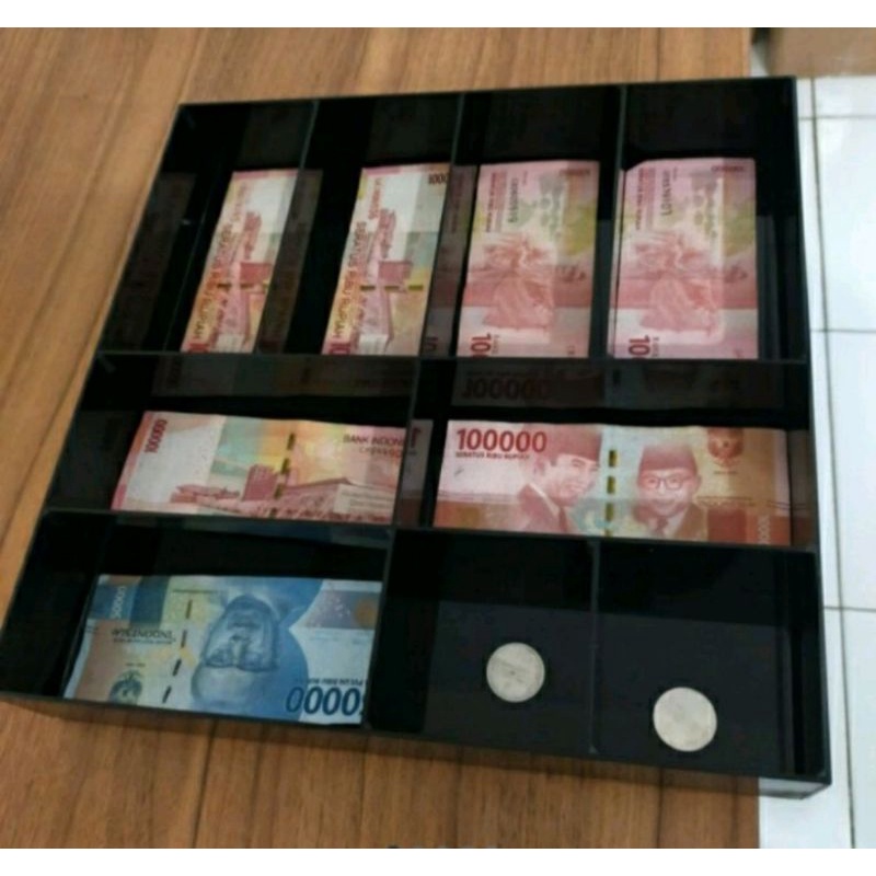 Akrilik tempat uang/Akrilik kotak uang