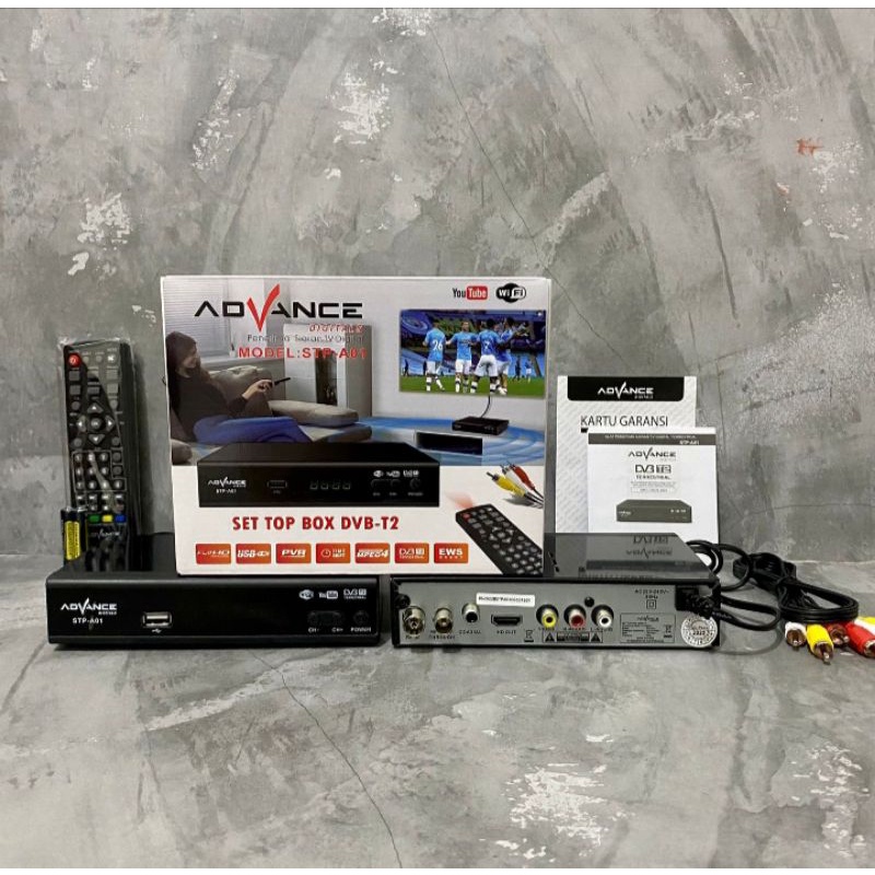 Set Top Box Advance STB Advance DVB-T2 STP -A01/STB Advance Murah/Set Top Box Advance Murah