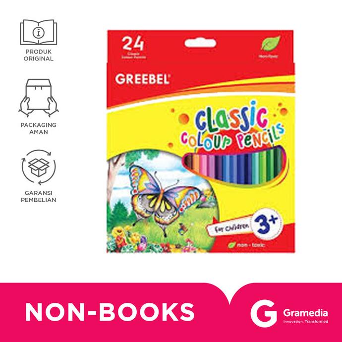 

Greebel Pensil Warna Classic Colour 7024 Set/24 gram33 Murah