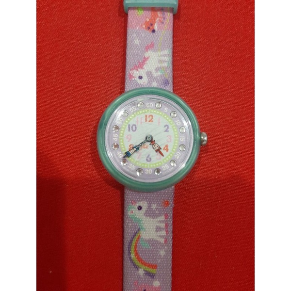 Jam Tangan Anak Flik Flak Swatch Original Unicorn (Preloved)