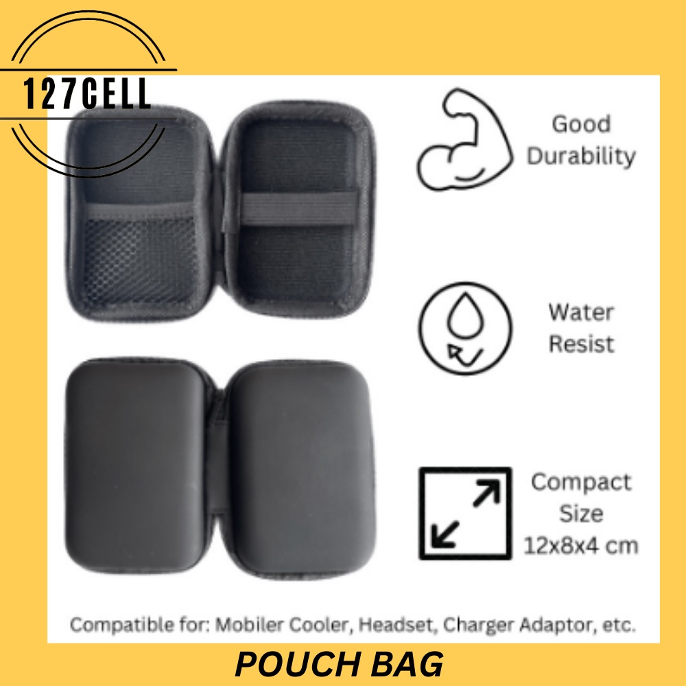 Clutch Bag Pouch Bag Pouch Handphone Hand Bag Waterproof Sling Bag Multifungsi Mobile Cooling Fan Kabel Data Organizer Earphone Charger Adaptor Gadget