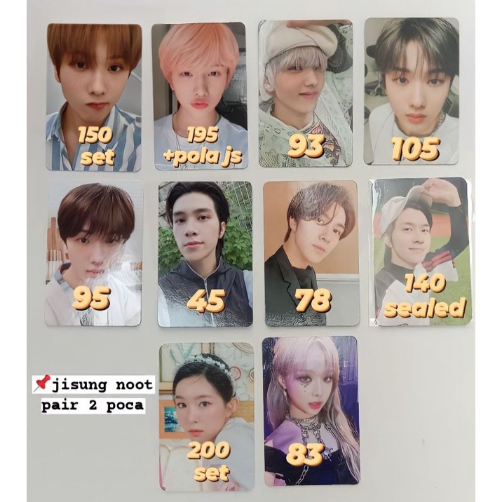 [BACA DESK] wts pc jisung mini balloon noot photopack sg22 pororo digipack past resonance pt1 id car