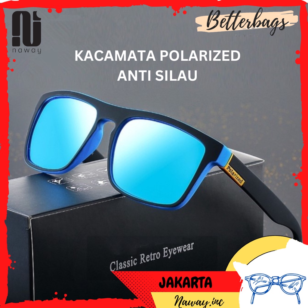 Kacamata Polarized Pria Aviation Driving Kacamata Pria Wanita Anti Silau Matahari UV400