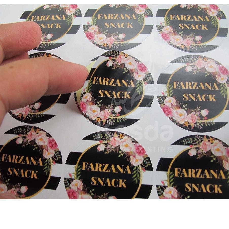 

⇸ Cetak Stiker Label Kemasan / Stiker makanan plus Cutting ukuran A3+ Free Design ㅝ