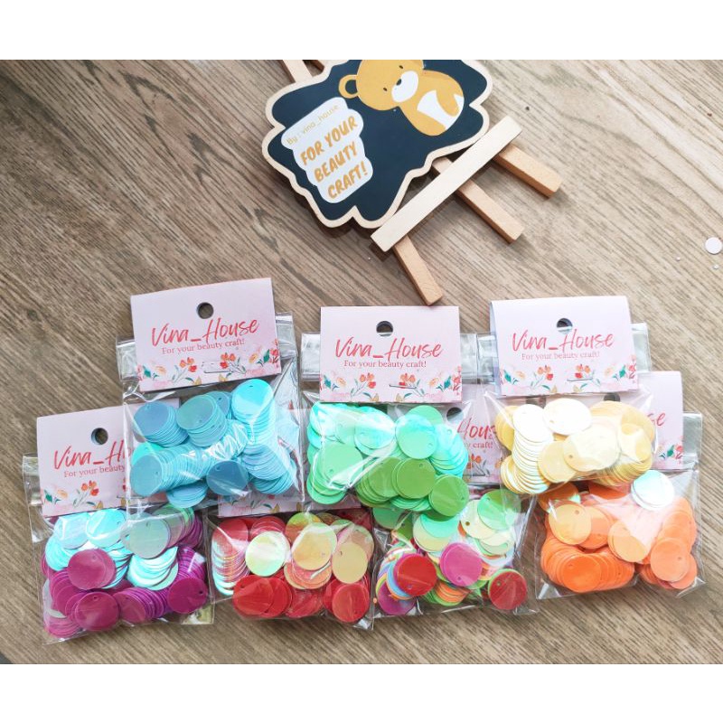 (10gram) PART BULAT PAYET DOLAR / RAMBOCI DOLAR / SEQUIN DOLAR