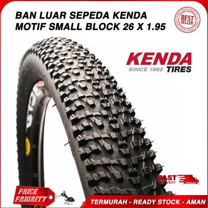 Ban Luar Kenda 26 X 195 / Ban Luar Sepeda 26 X 1.95 Mtb Small Block