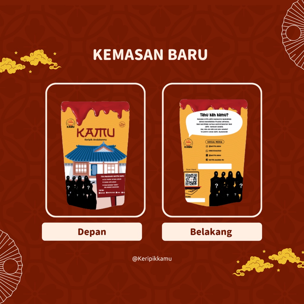

[KERIPIK KAMU] KEMASAN BARU @200g