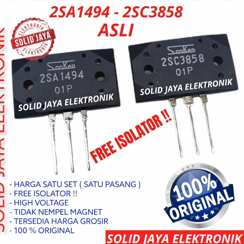 Langsung Kirim TR FINAL SANKEN 2SA1494 2SC3858 ASLI ORI TRANSISTOR 2SA 1495 2SC 3858 A1495 C3858 SAN