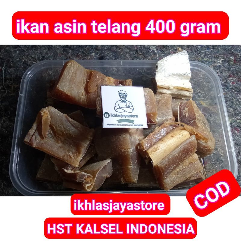 Jual Cod Ikan Asin Telang Tenggiri Box 400 Gram Hst Kalsel Indonesia