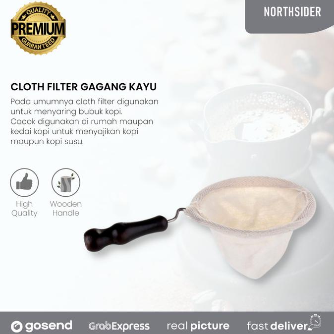 

[BISA COD] Cloth Filter | Saringan Kain Untuk Kopi atau Teh Gagang kayu