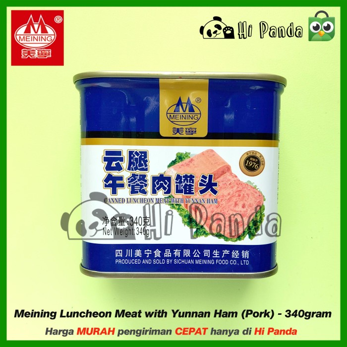 

Widyatmogrosir - Meining Luncheon Meat Yunnan Ham Pork - Babi Maling Kaleng