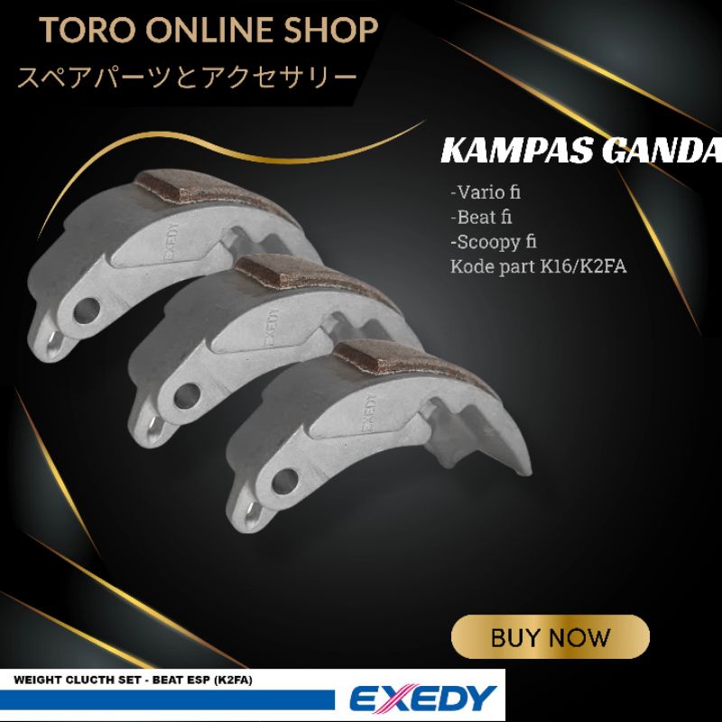 kampas ganda beat fi street esp beat deluxe scoopy 2022 original exedy kampas ganda k16 koj k93 k92