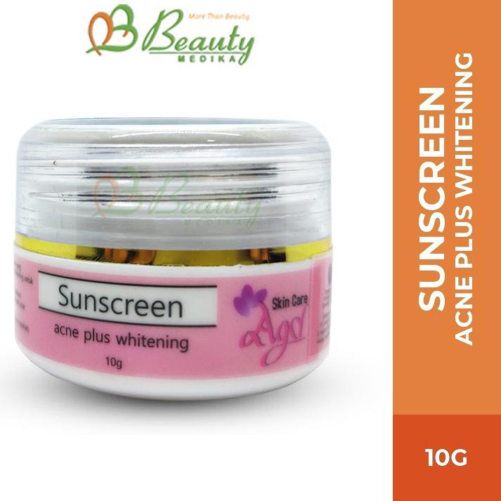 ⇄ Sunscreen Acne Plus Whitening Agd Skincare by Beauty Medika dr.Aulya G.D. ☎