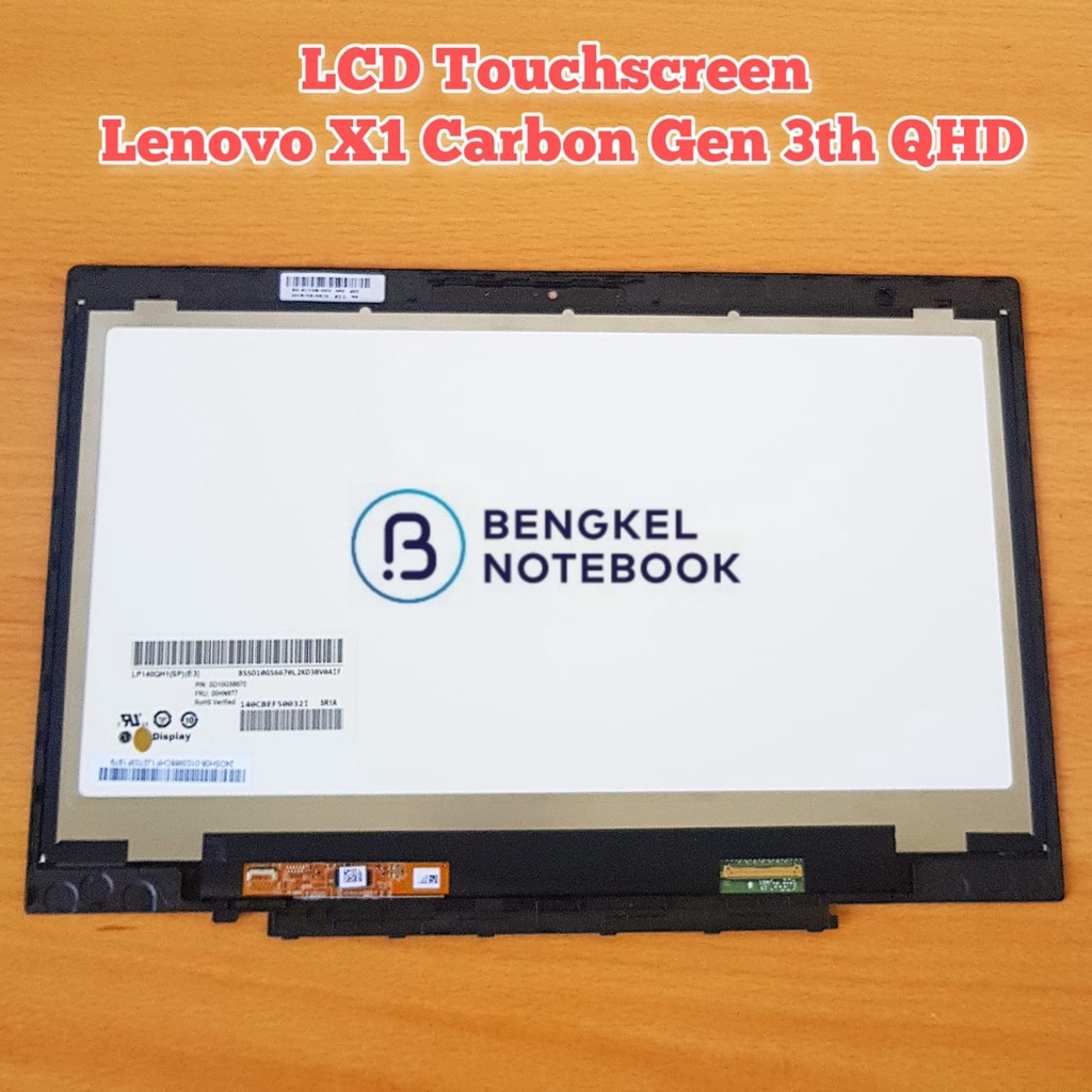LCD Touchscreen Lenovo X1 Carbon Gen 3th LP140QH1-SPA2 20BS 20BT 00HN827 00HN842 00NY424 00HN833 QHD 2560*1440