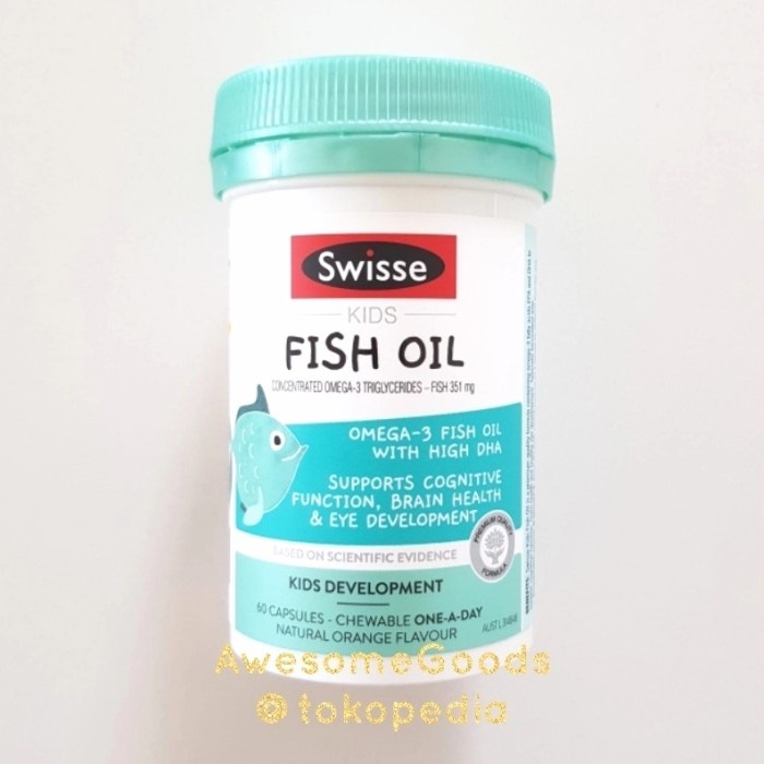 Swisse Australia Kids Fish Oil 60 Capules
