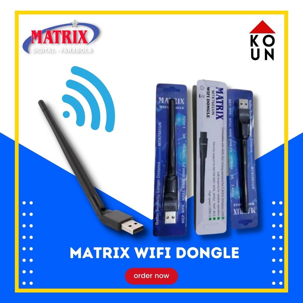 Jual MATRIX DONGLE WIFI / USB DONGLE WIFI MATRIX / WIFI DONGLE SET TOP BOX DVB T2 MATRIX APPLE