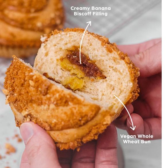 

♠ Low Cal Banana Bun Series Vegan & Whole Wheat, Roti Diet Sehat NUDE