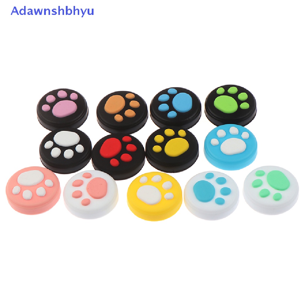 Adhyu 4pcs Cute Cat Paw Claw Thumb Stick Grip Cap Cover Untuk Nintend Switch Lite ID