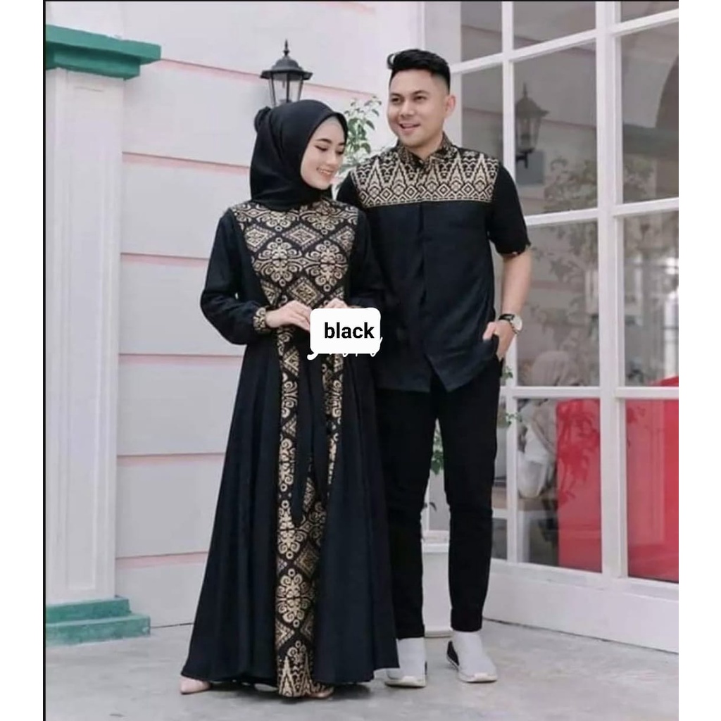 O2 Fashion / Cp batik irwansyah / bisa cod / couple batik muslim model terbaru