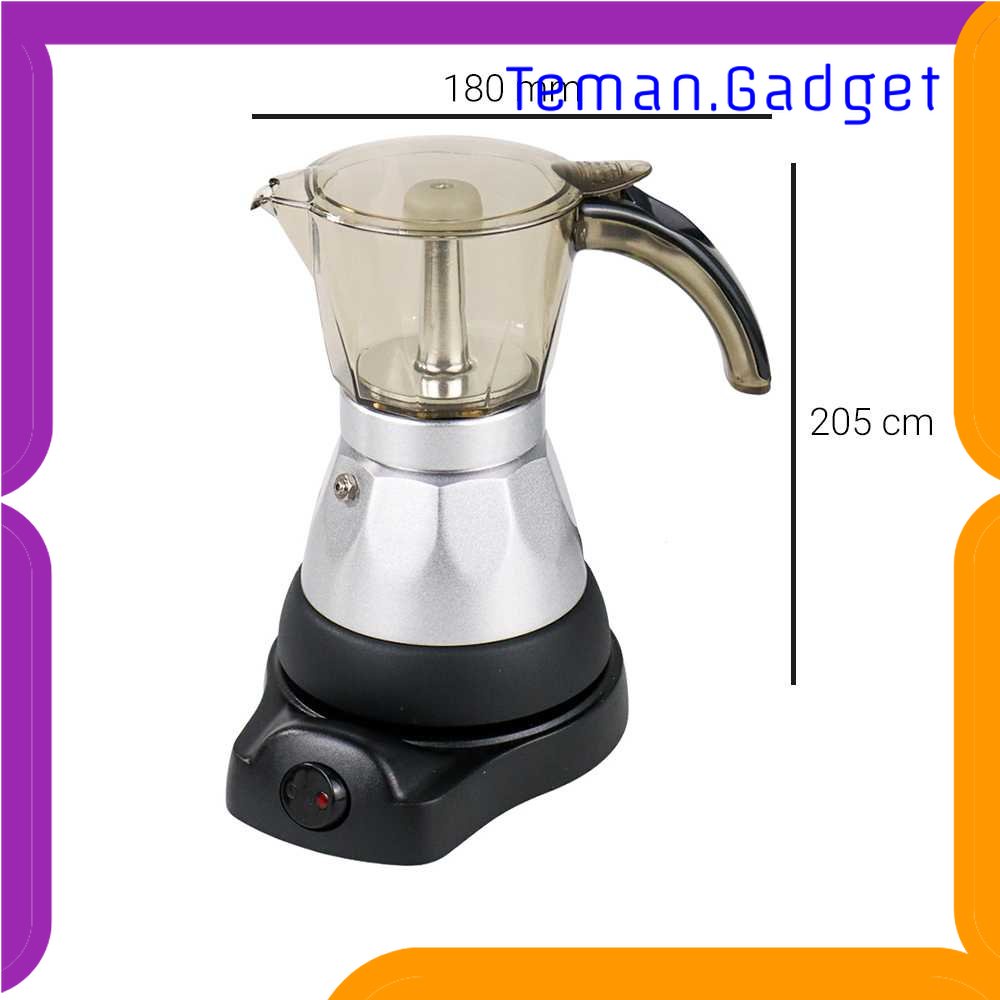 TG - DPR Alloet Espresso Coffee Maker Moka Pot Teko 400W 150ml 3 Cups - MX002