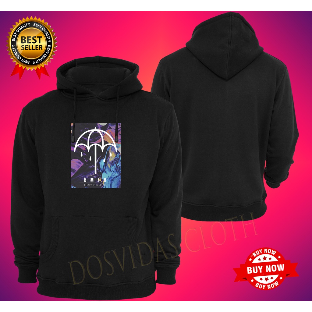 Jaket Sweater Hoodie BMTH Keren Pria & Wanita BMTH