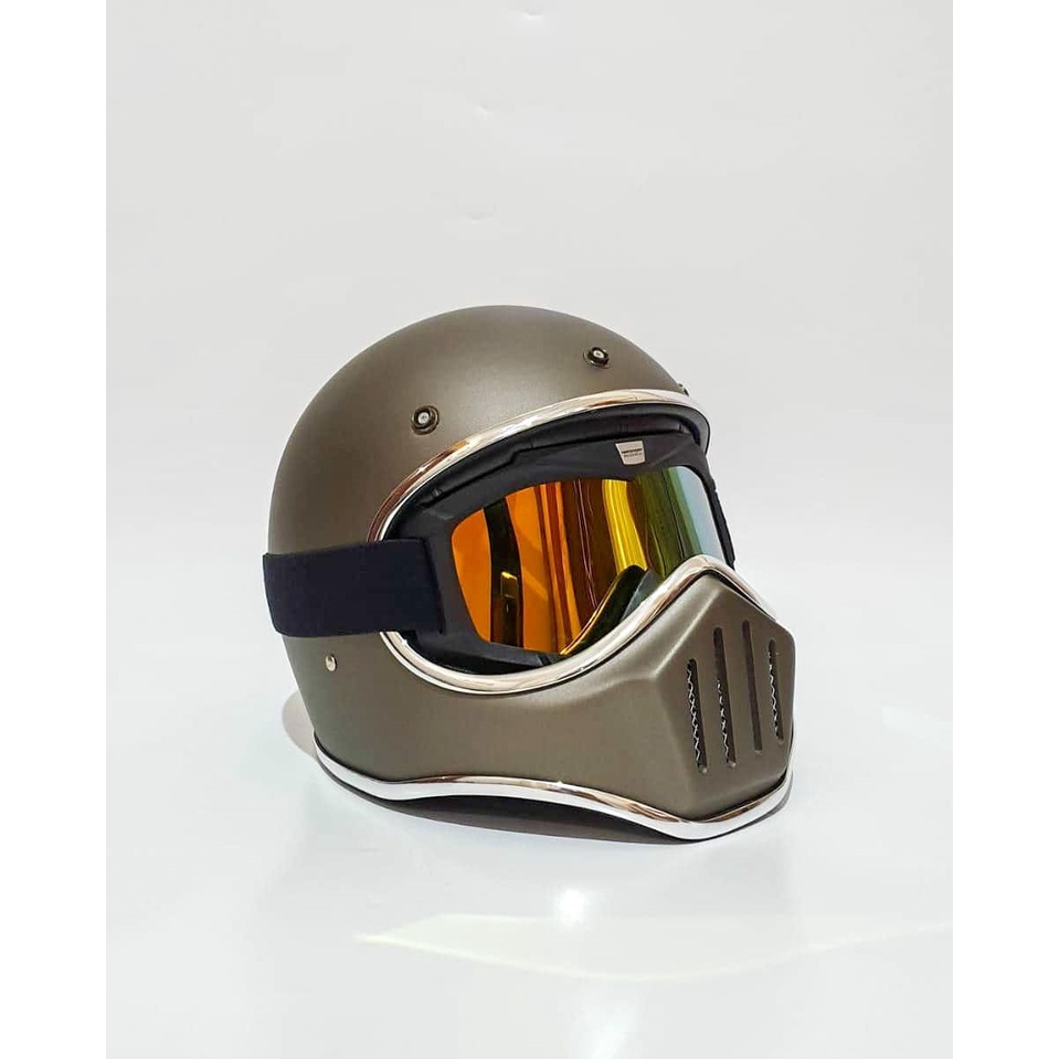 HELM CAKIL CUSTOM WARNA GREY DOFF