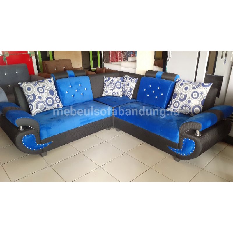 Kursi sofa model sudut / sofa tamu model sudut banyak varian warna