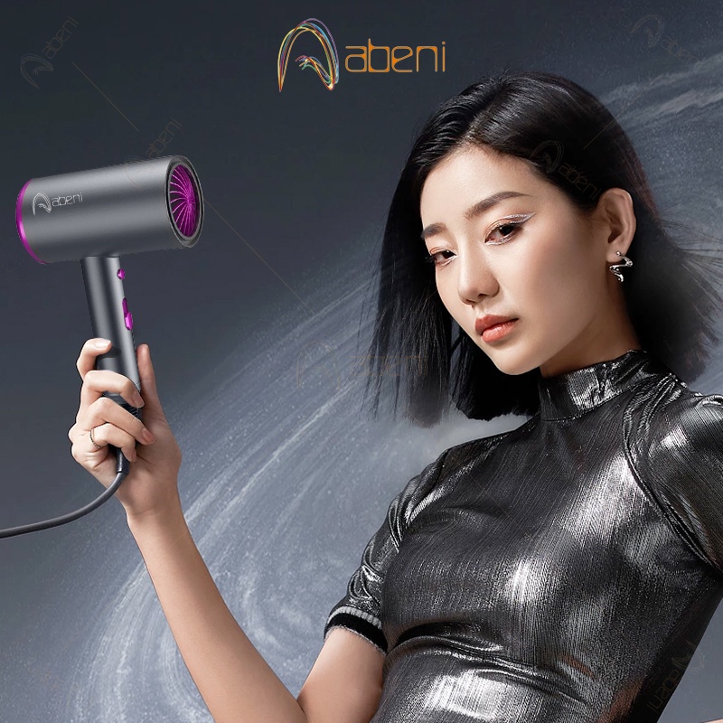 Abeni hair dryer ion negatif high-end pengering rambut mini tiga kecepatan udara panas dan dingin hair dryer low watt hot