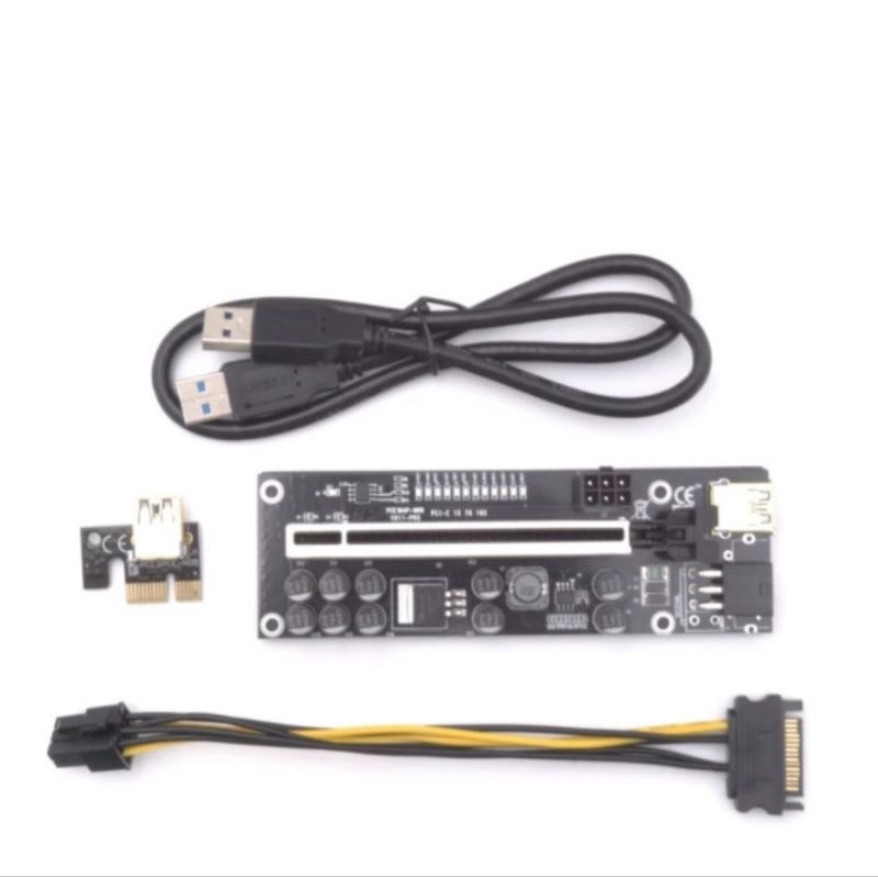 Riser Mining V 11 PRO 1x to 16x pci-e adapter vga 10 SOLID KAPASITOR