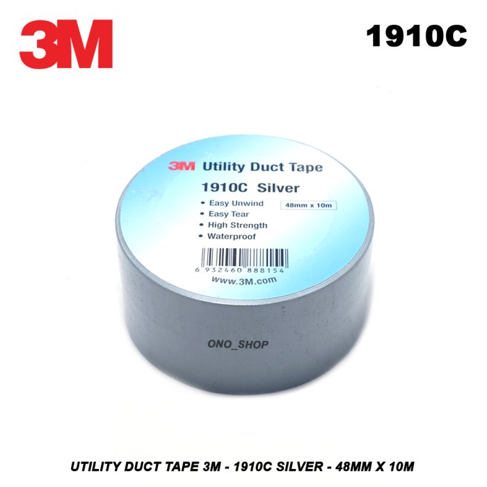 

Utility Duct Tape 3M - 1910C Silver - 48 mm x 10 Meter onosh00 Segera Beli