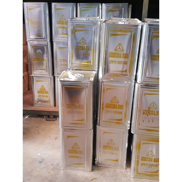 

Lem Styrofoam 12 kg ( 12 liter ) Segitiga Mas, Berat dijamin Pas, kualitas bagus !