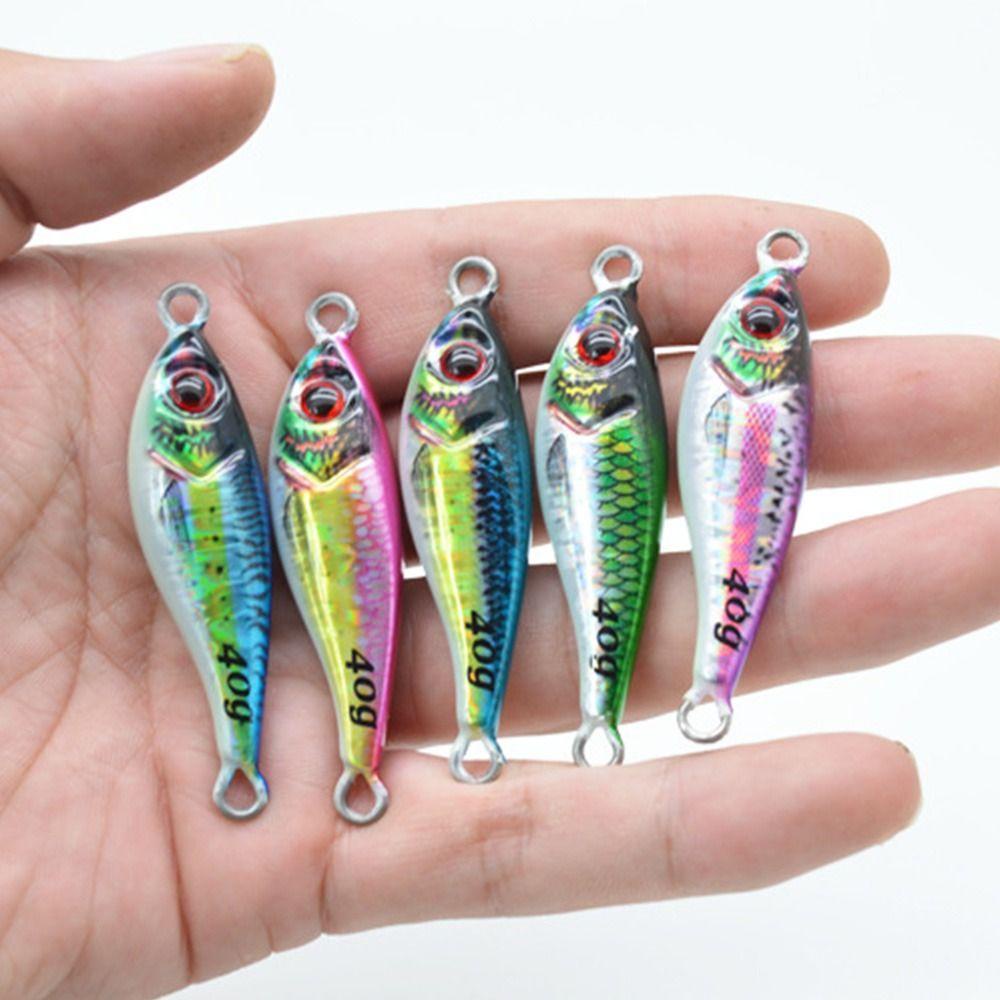 Preva Simulasi Logam Umpan Pancing Ikan Kecil Kait Bass Ganda 30g 40g Pengecoran Timah