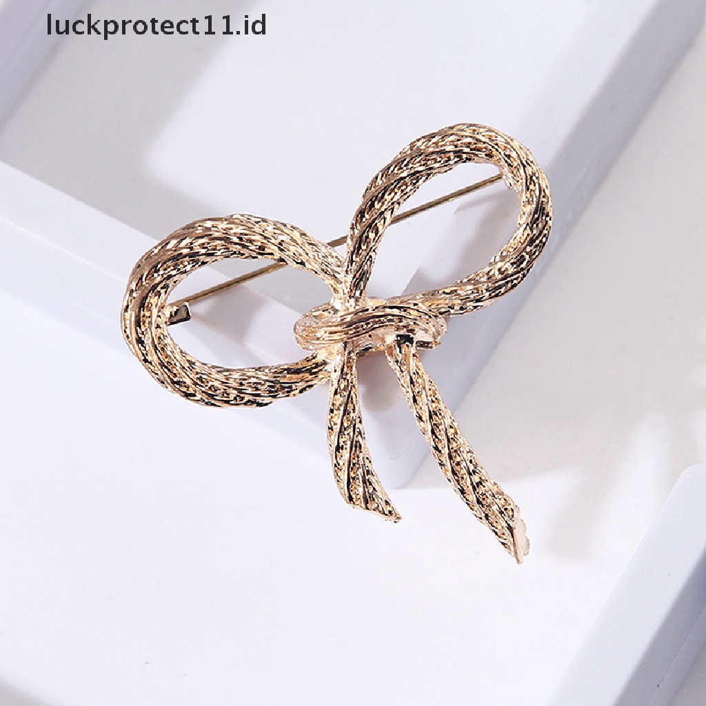 /Fashion Hot// Fashion// Fashion Busur Bros Untuk Wanita Ikatan Simpul Bros Pin Safety Lapel Pin Brooch Aksesoris Perhiasan Pernikahan.