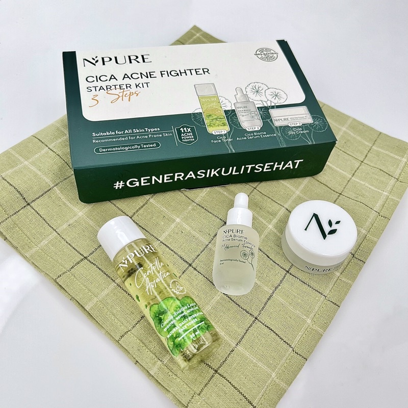 NPURE - Cica Acne Fighter Starter Kit 3 Steps