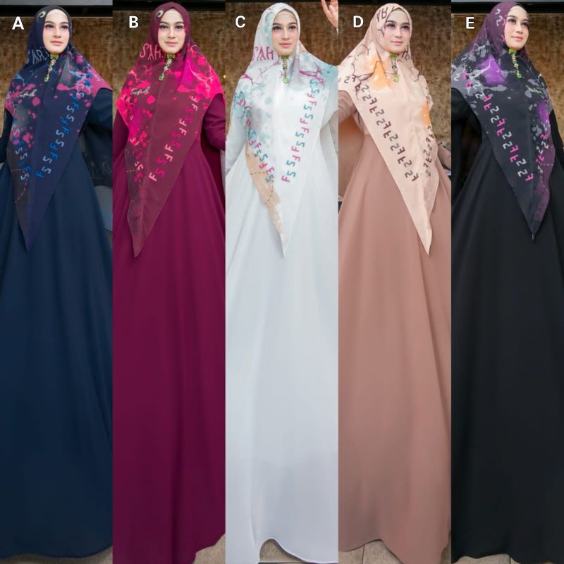 AMINAH SYARI/SYARI PUTIH/SYARI HITAM/SYARI HITAM PUTIH ELEGANT/DHEAAFIECCENA/SYARI HITAM MEWAH/SYARI