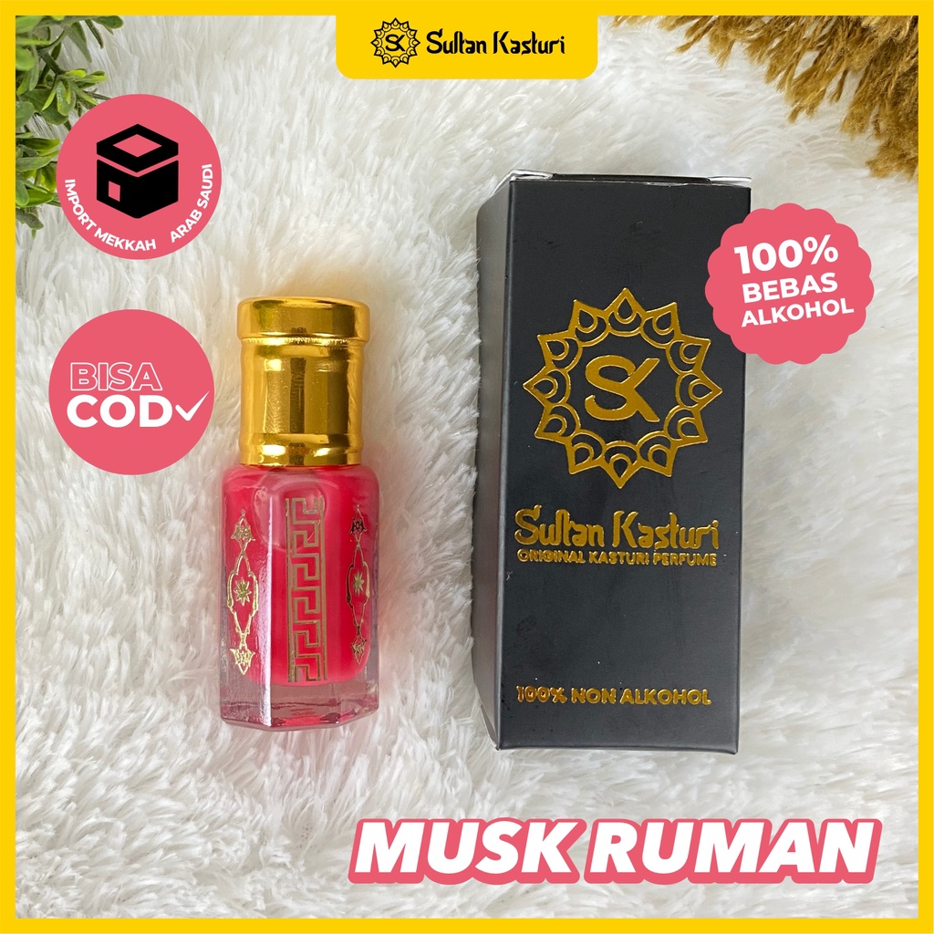 Musk Ruman - Misk Thaharah Pink Original Asli Murni 6 ML Original Sultan Kasturi