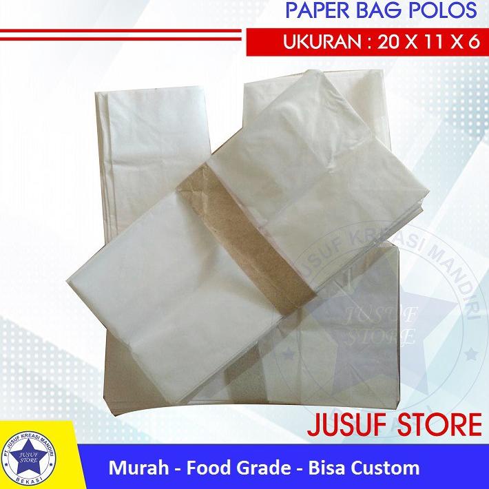 

Barang Bagus Paperbag Foodgrade Kantong Makanan Polos @100pcs .,..,.,,,,.,