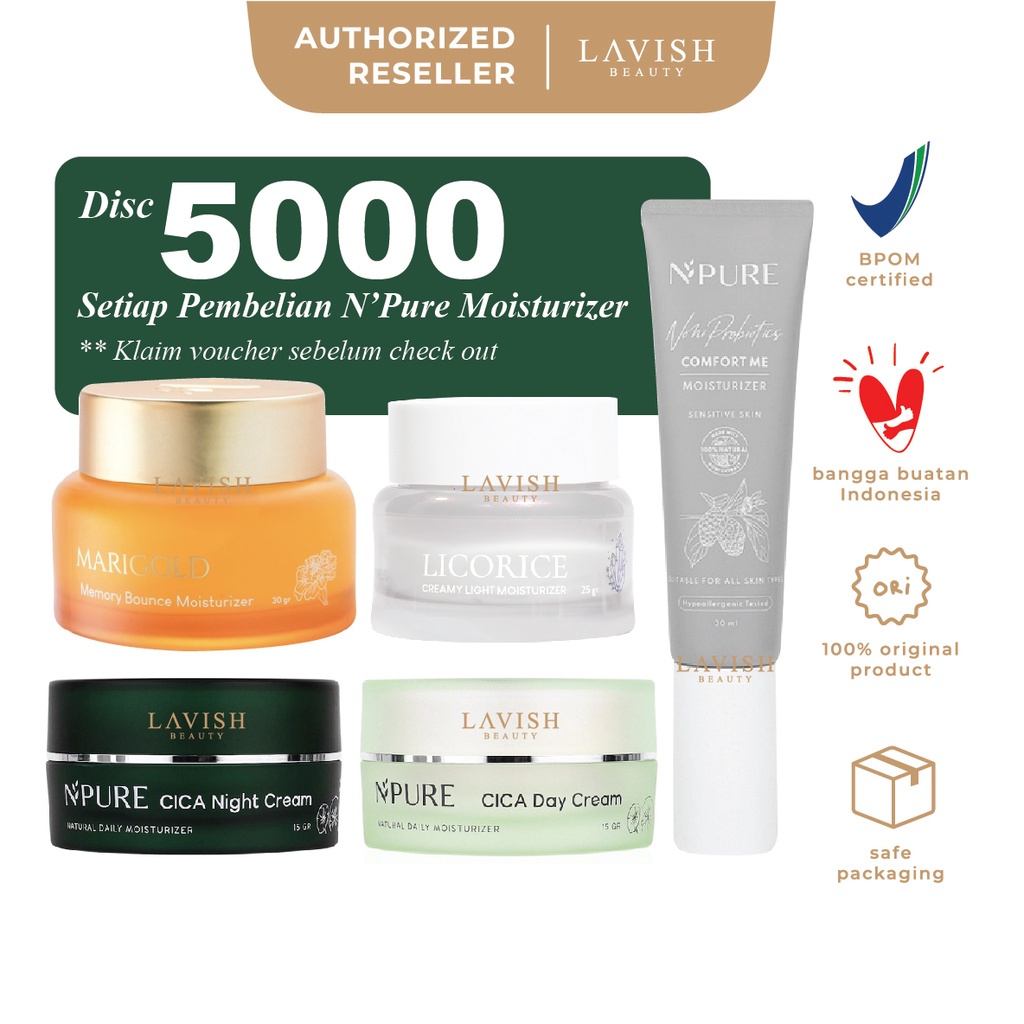 Jual N'PURE NPURE Licorice Creamy Light Moisturizer // Marigold Memory