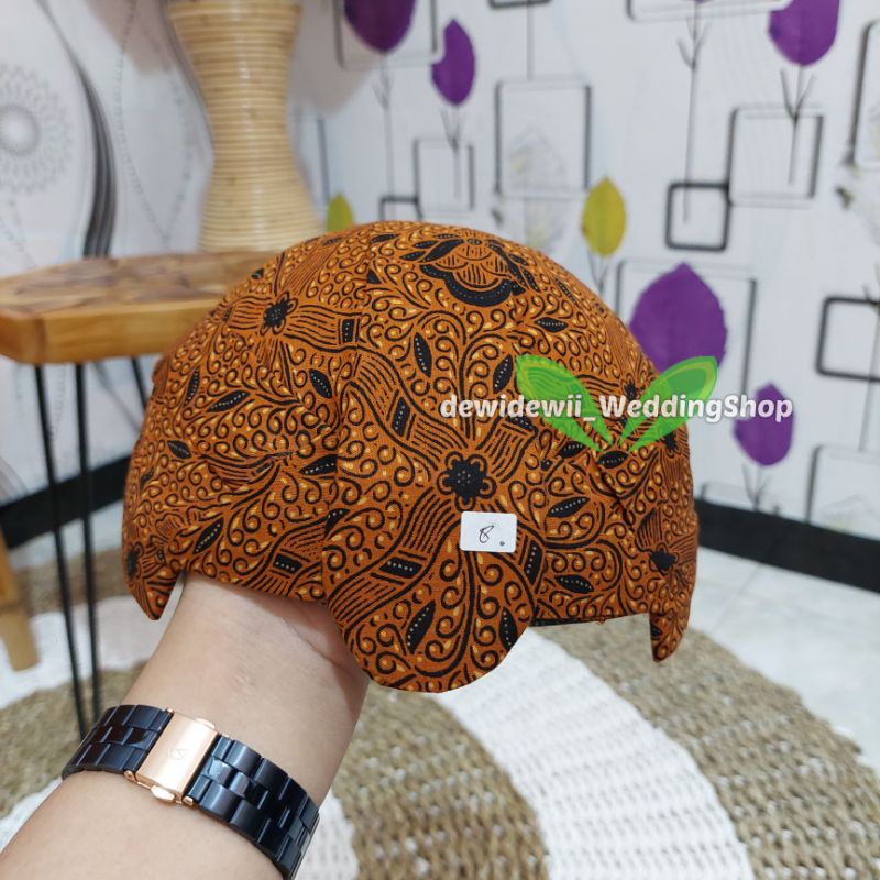 Blangkon Solo Bahan Premium - Motif Sido Mukti Halus | Model Dory Harsa