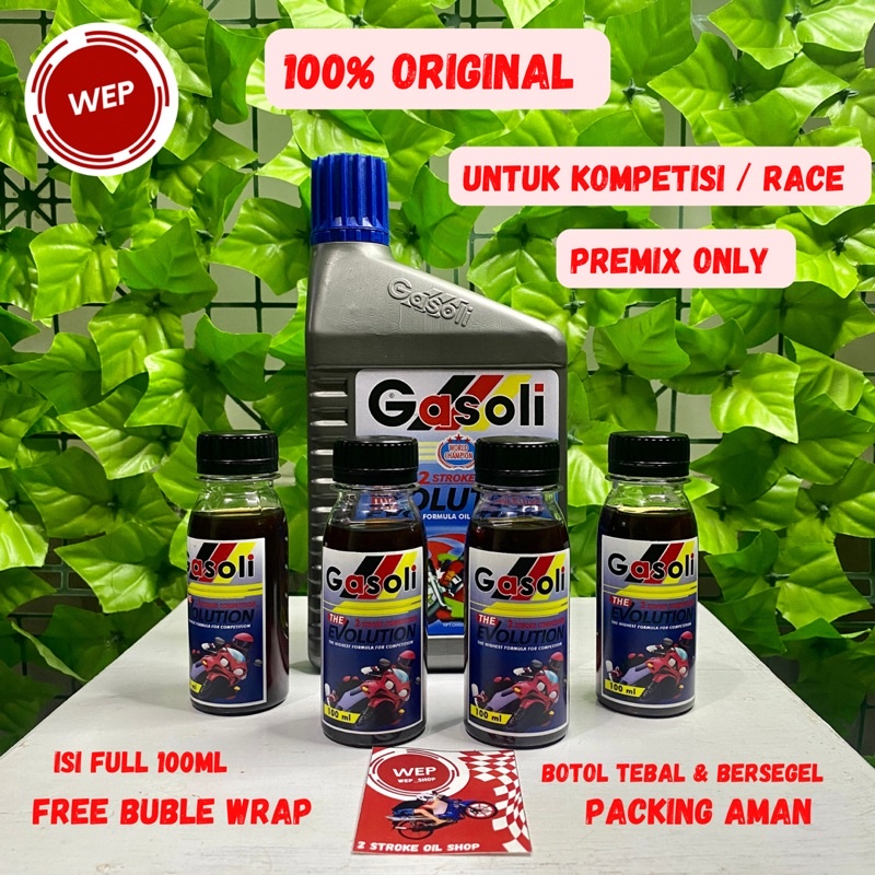 Oli Samping Gasoli Evolution For Competition 2T Repack 100ml Full Synthetic