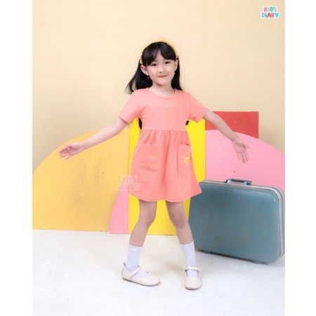 Dress Moyya Pendek Pakaian Anak Cewek SML Untuk Anak Usia 1 sd 5 Tahun Pakaian Anak