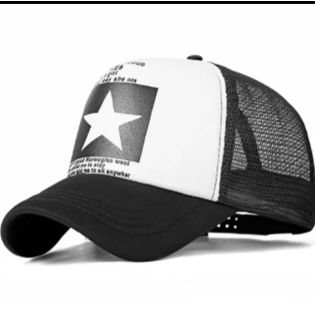 Baru Lagi Trend Topi Baseball Pria Jaring Trucker Caps Star Berkualitas Import 2023 Real Pict - COD