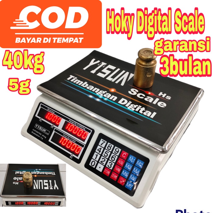 {OkaStore} timbangan digital daijin 30kg.laundrysayurbuahsembakodll - yisun 40kg Limited