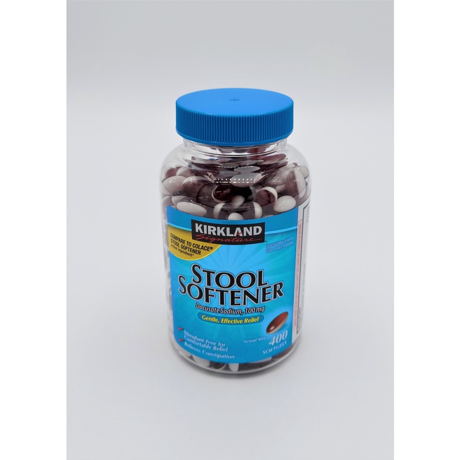 Kirkland Signature Stool Softener 100 mg 400 softgels Obat Konstipasi