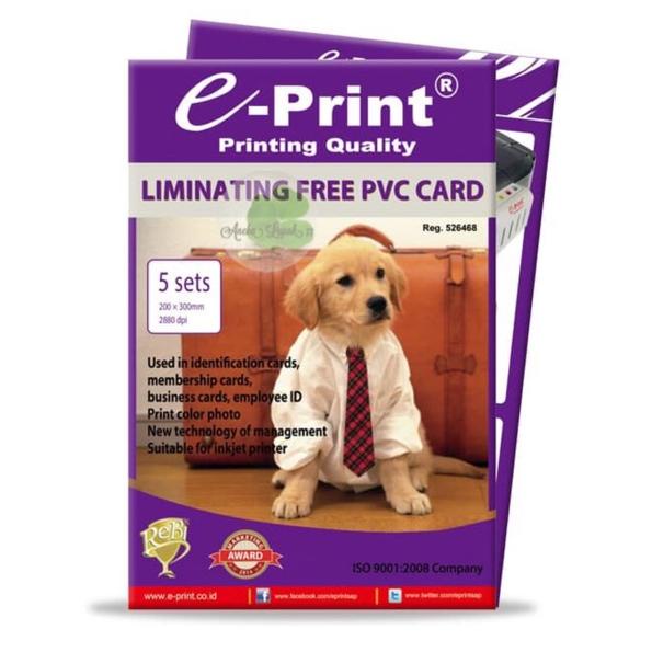 

♚♚ E-print Laminating Free PVC card kertas laminating id card promo murah