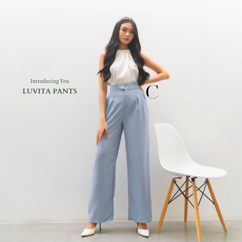 LUVITA PANTS - CELANA KULOT WANITA PREMIUM