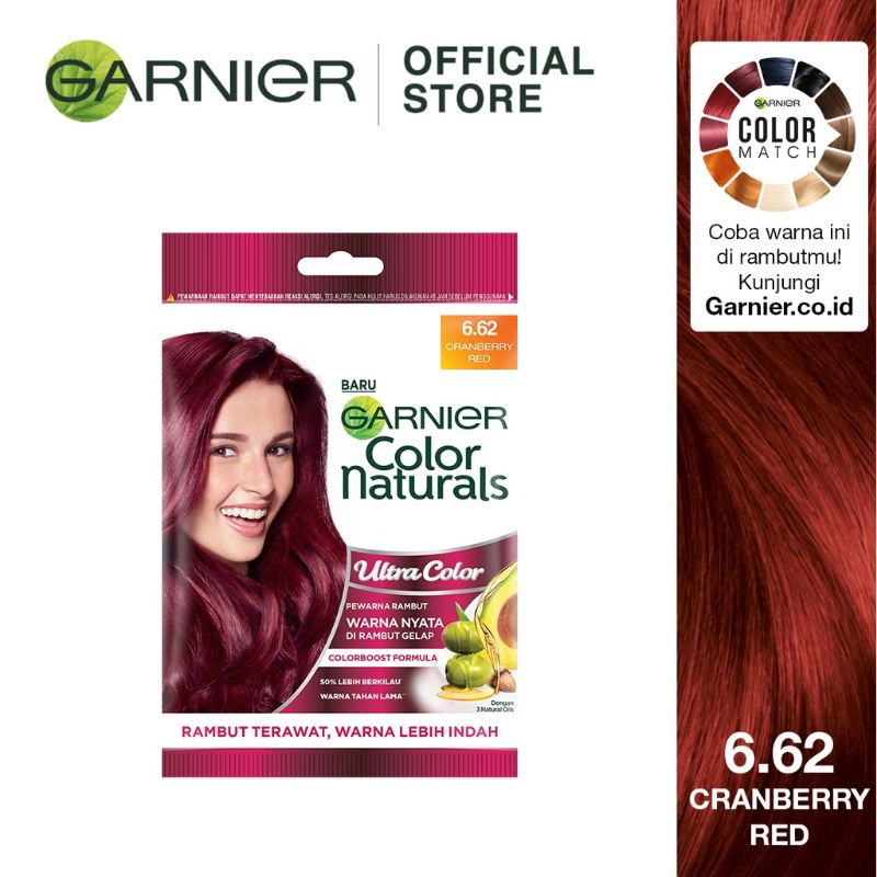 Garnier Color Naturals Ultra Color Cranberry Red Pewarna Rambut