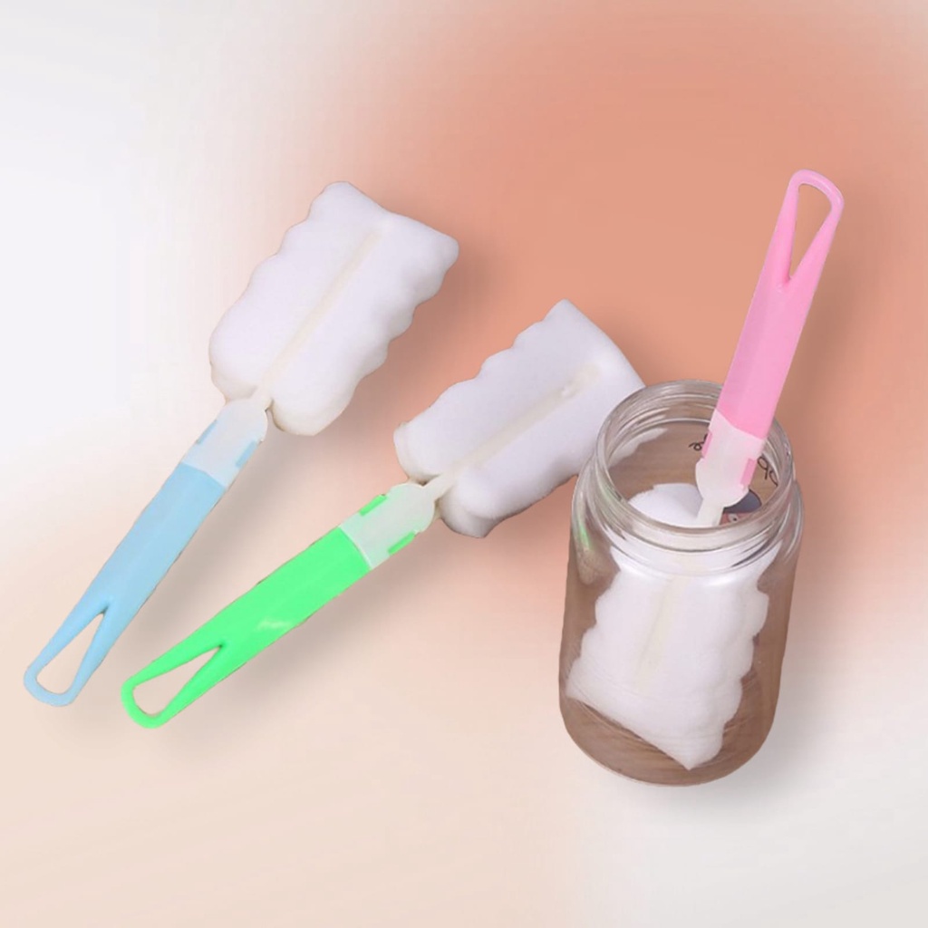 Spon Sikat Pembersih Botol Susu Dot Bayi Sikat Botol Dan Nipple