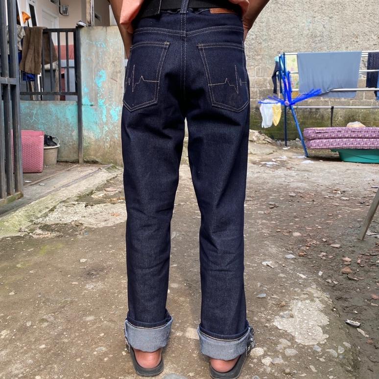 ㄳ BIG SALE✅ DENIM SELVEDGE FUCKMOUS 16 OZ BLACK INDIGO HOT ITEM 3992 ❁